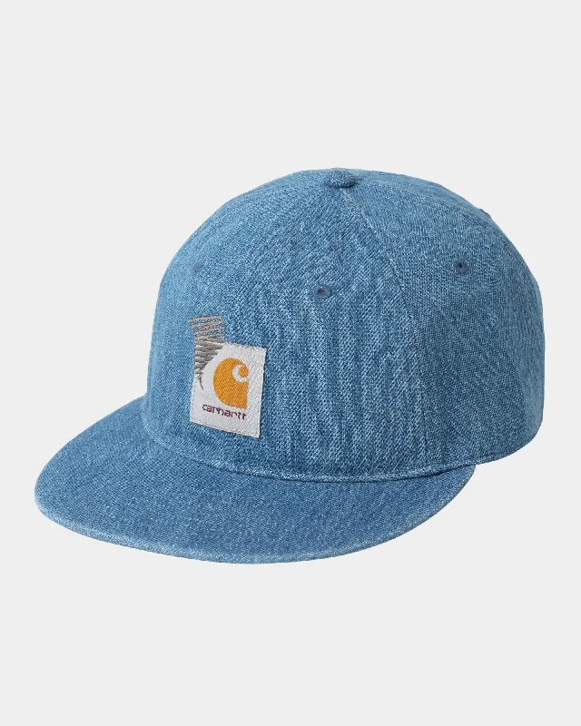 Carhartt WIP x INVINCIBLE Denim 6-Panel Cap | Blue (stone washed)