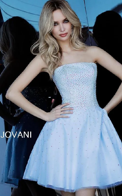 Jovani 2830 Prom Short Strapless Homecoming Dress