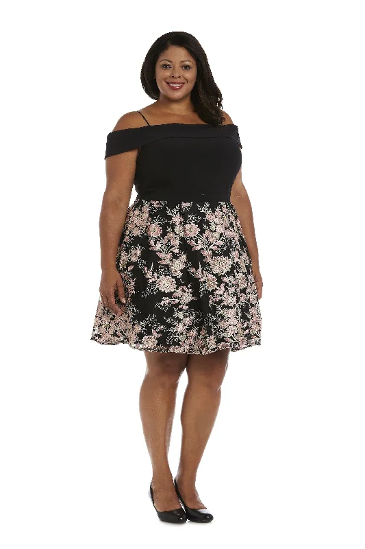 Morgan & Co 12552WM Plus Size Short Cocktail Dress