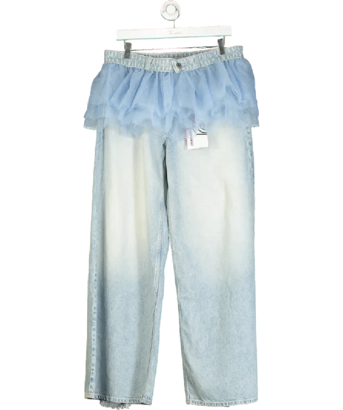 Cheap Monday Blue Poser Jeans With Detachable Tutu Belt W29