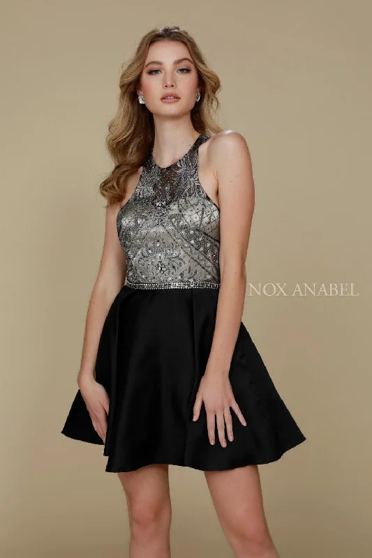 Short Halter Neck Formal Cocktail Dress