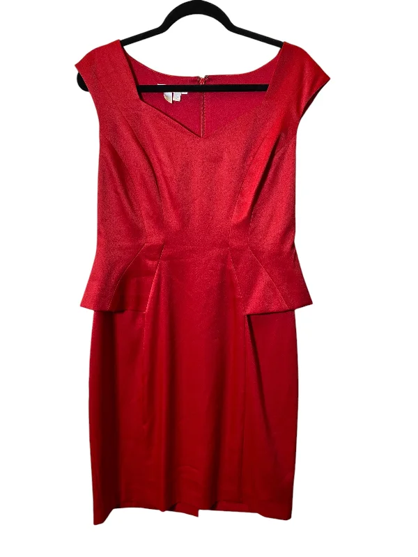 Dress Work By London Times In Red, Size: L