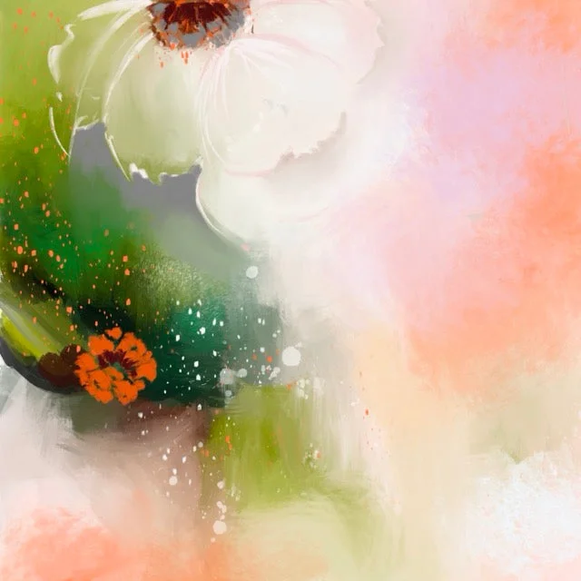 Abstract Floral III Art Print