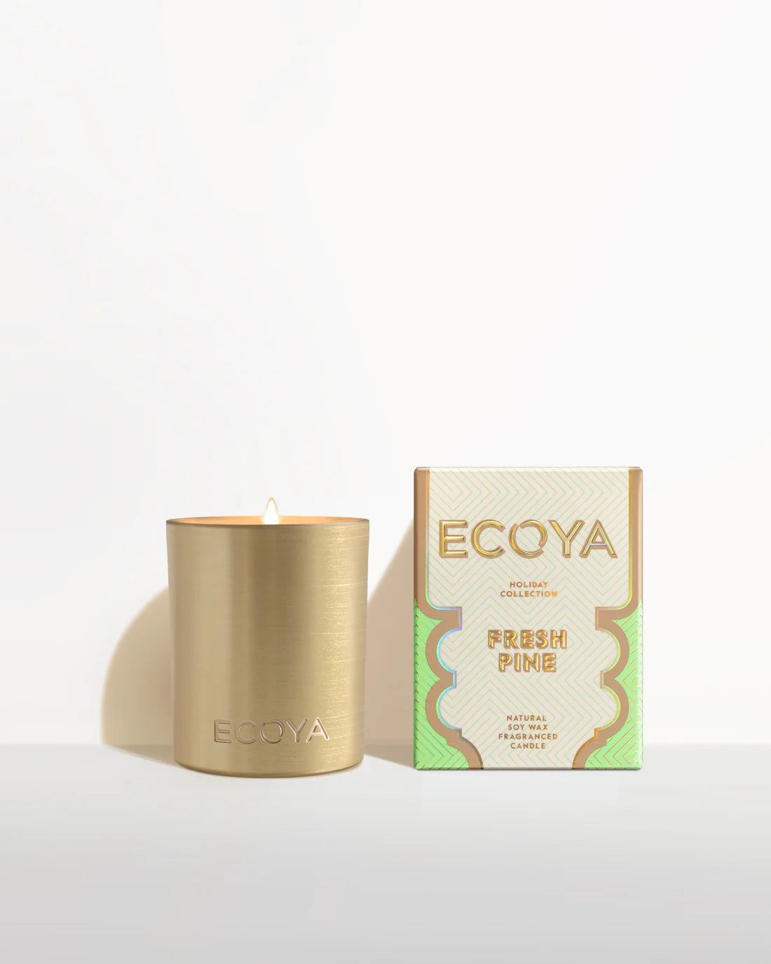 Ecoya Fresh Pine Mini Goldie Candle - Holiday Collection