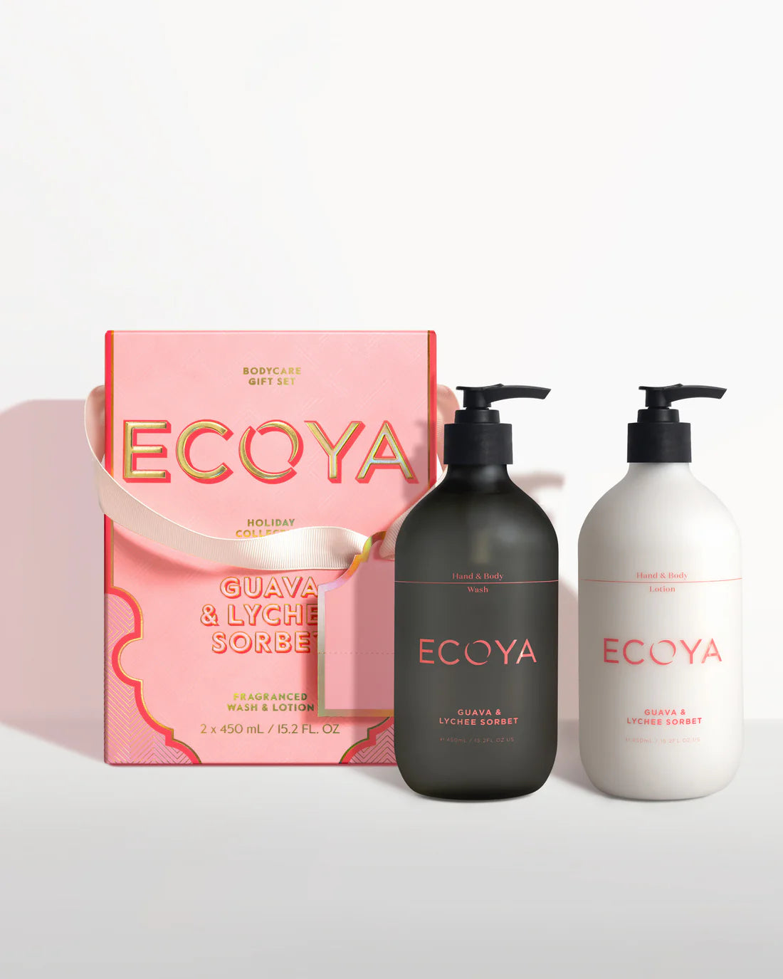 Ecoya Guava & Lychee Sorbet Body Duo Gift Set - Holiday Collection