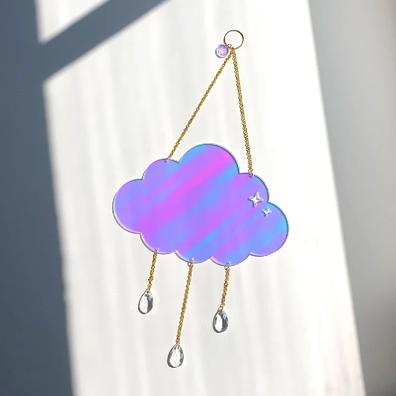 Iridescent Cloud Lasercut Acrylic Suncatcher