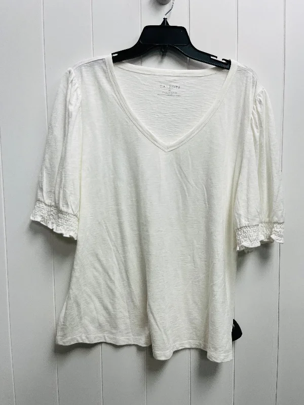 White Top Short Sleeve Talbots, Size Xl