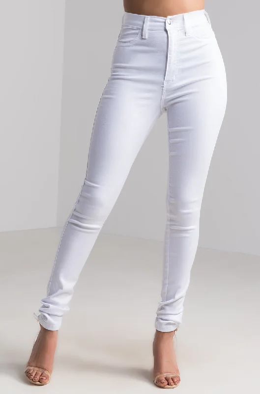 SEXY DENIM HIGH RISE DENIM WHITE