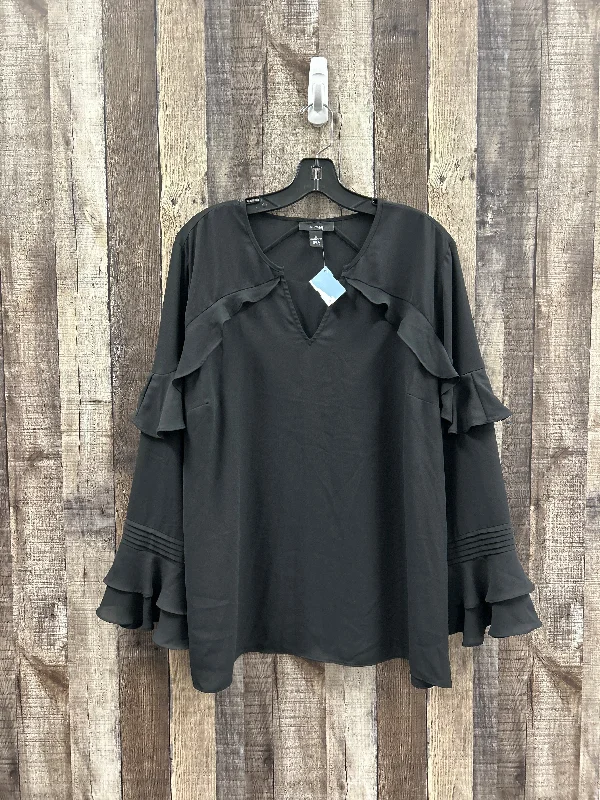 Top Long Sleeve By Alfani In Black, Size: Xl