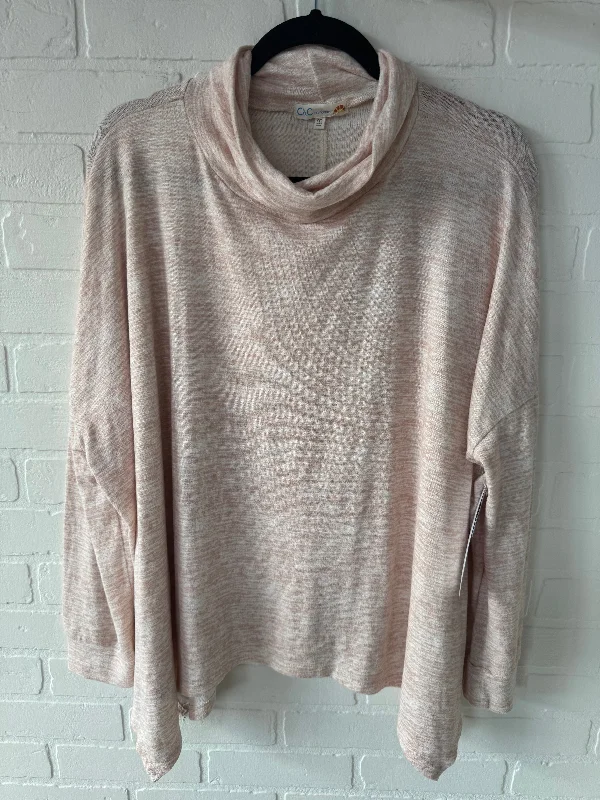 Top Long Sleeve By C And C In Pink, Size: M