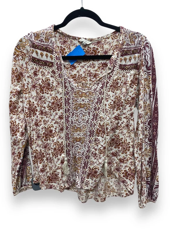 Top Long Sleeve By Lucky Brand In Purple, Size: S