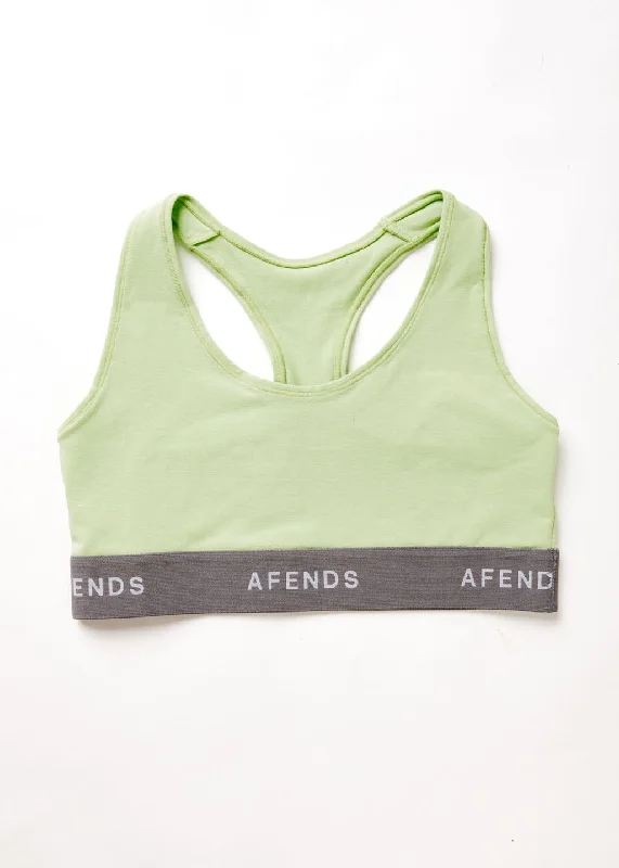 AFENDS Womens Molly - Sports Crop - Lime Green